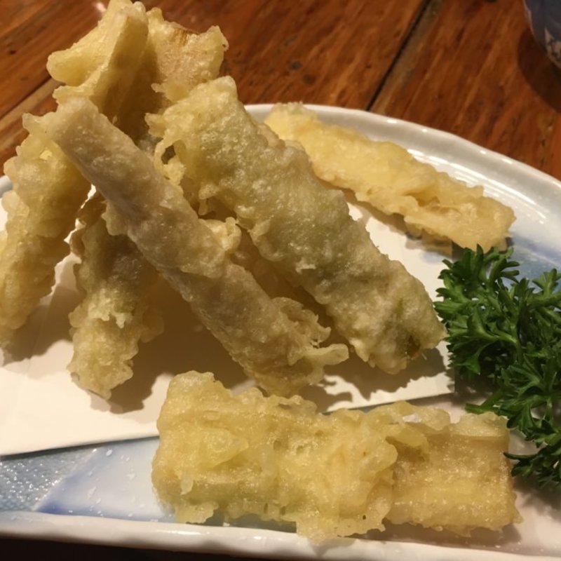 タケノコの天ぷら(谷ぐち)