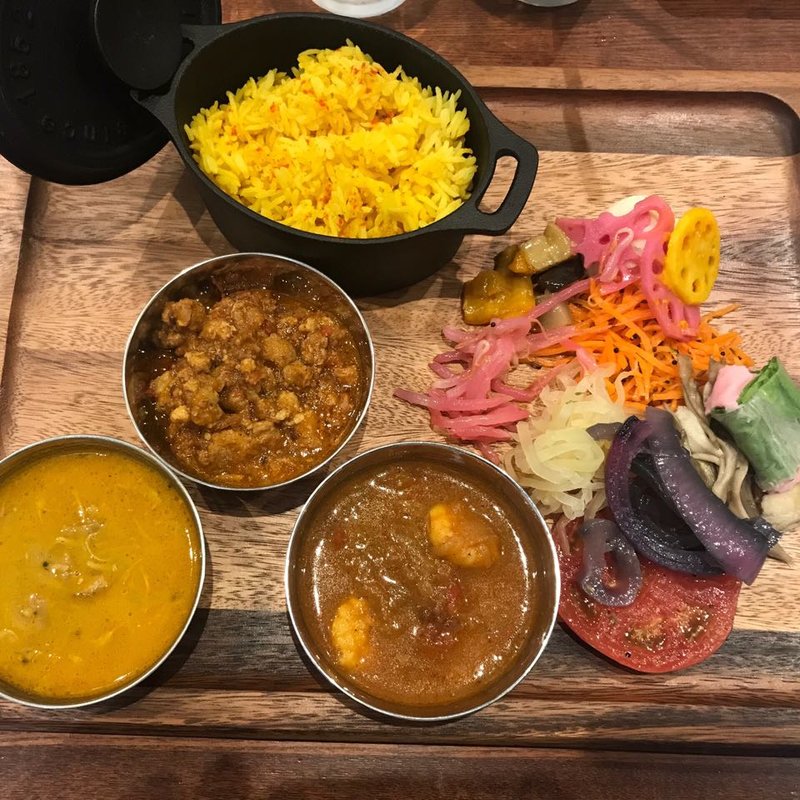 CURRY PLATE 3種盛り(レストラン 東京カレースタンド ハトノモリ 日本橋)