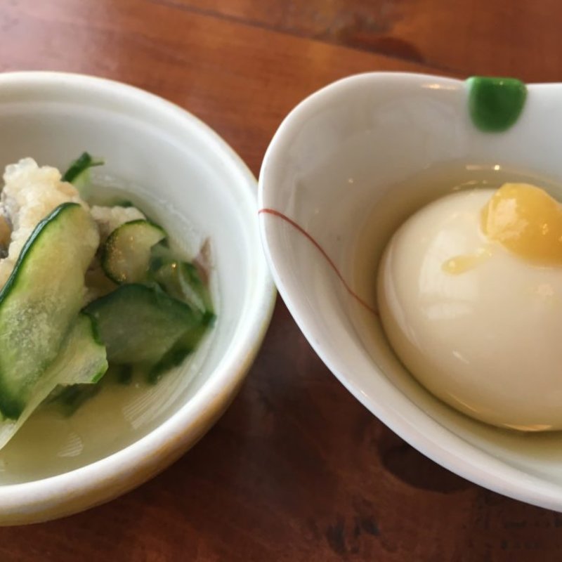 鯵の南蛮漬け・呉豆腐(あかま)