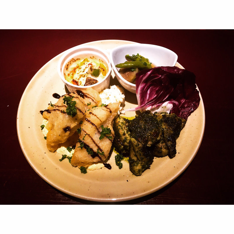 バジルチキンと舌平目のフリット(ロレッタ （Loretta）)