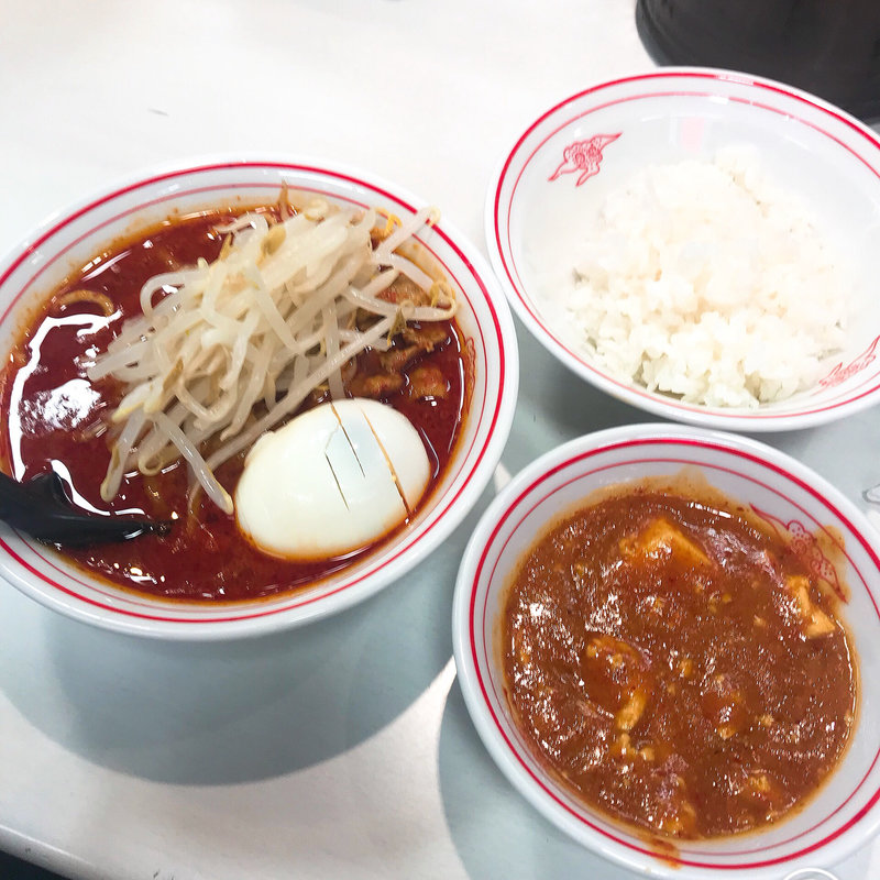 レディースセット（北極×麻婆豆腐定食）(蒙古タンメン中本 上板橋本店 （もうこたんめんなかもと）)