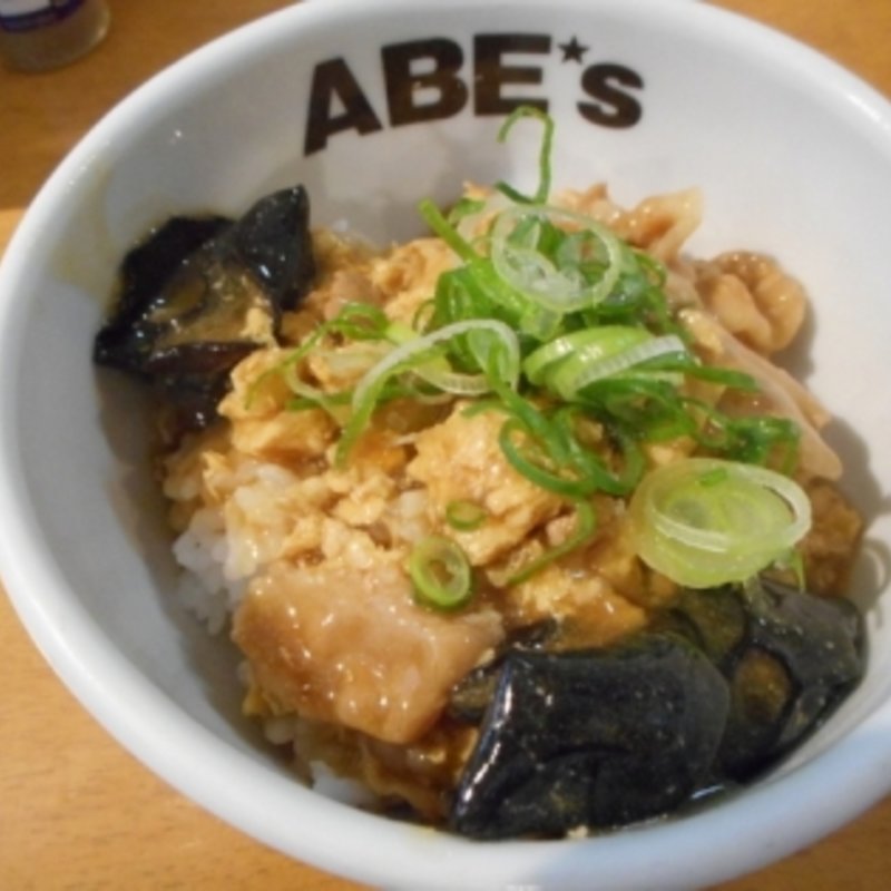 木須肉飯（ムースールーメシ）。(ラーメン ABE's)