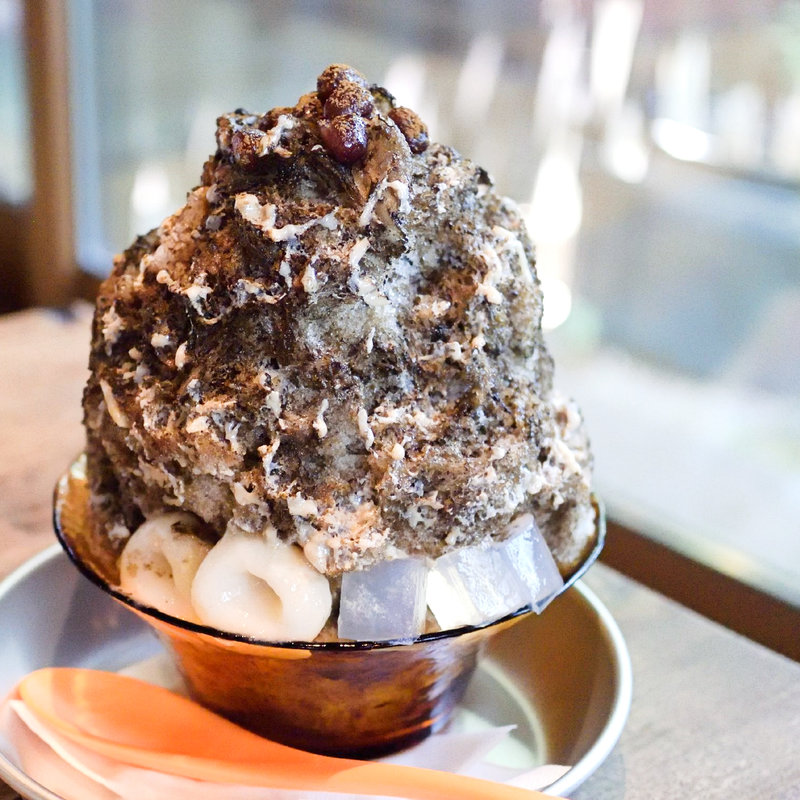 ほうじ茶ミルクのかき氷(道後の町屋 （ドウゴノマチヤ）)