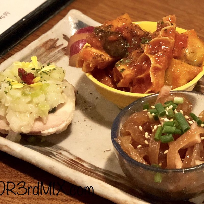 前菜の3種盛り(ミツカン )