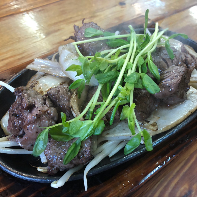 牛サガリ定食（肉大盛り）(青空食堂 那珂川店)