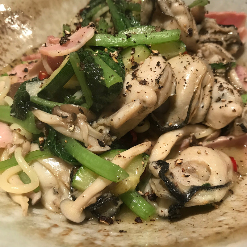 ペペロンチーノ(牡蠣Ｂａｒ)