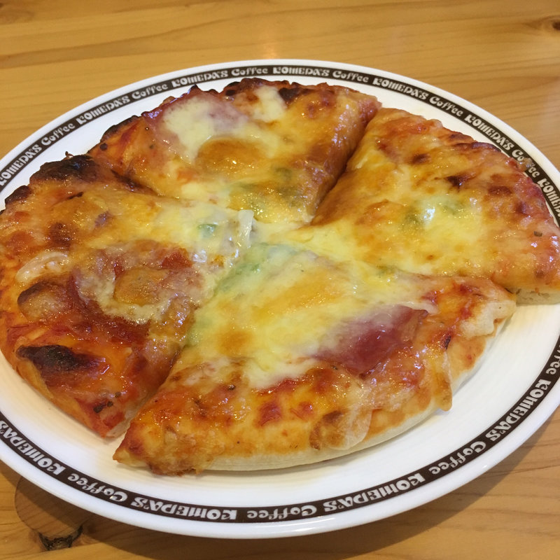 コメダ特製ピザ(コメダ珈琲店 一宮神山店)