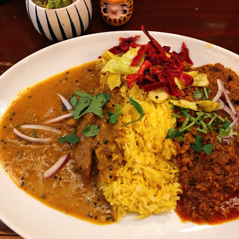 2種盛り（キーマとフィッシュ）(インド富士子 )