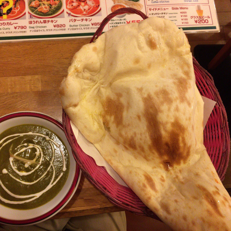 ほうれん草チキンカレー(ディープジョティ)