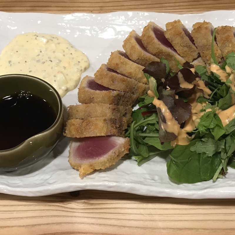 まぐろフライ(波止場食堂)