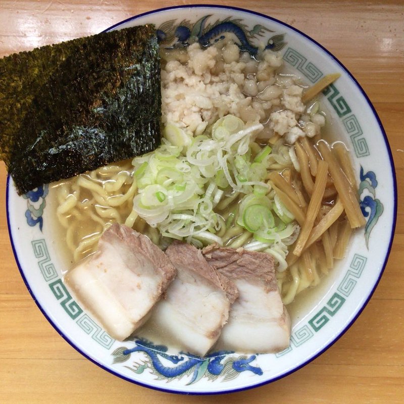 太麺中華 塩(自家製麺 佐藤 )
