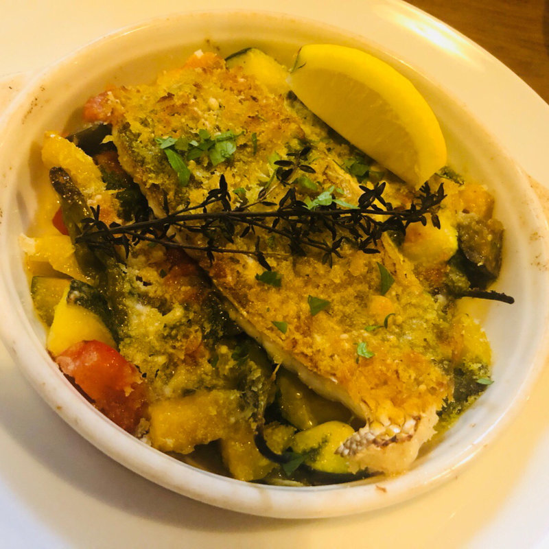 真鯛と夏野菜のオーブン焼き(funicula)