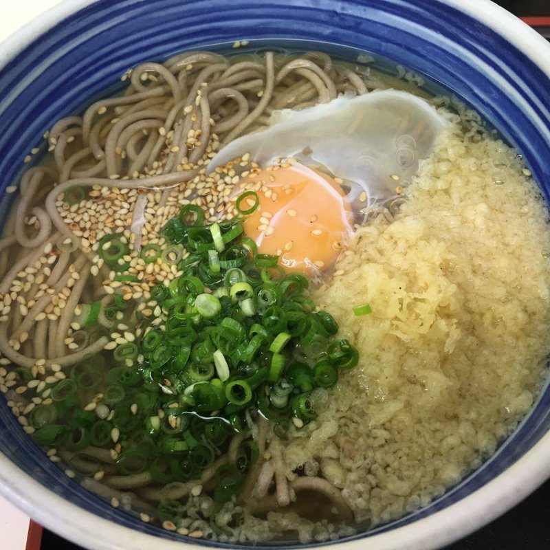 月見そば(白河そば)