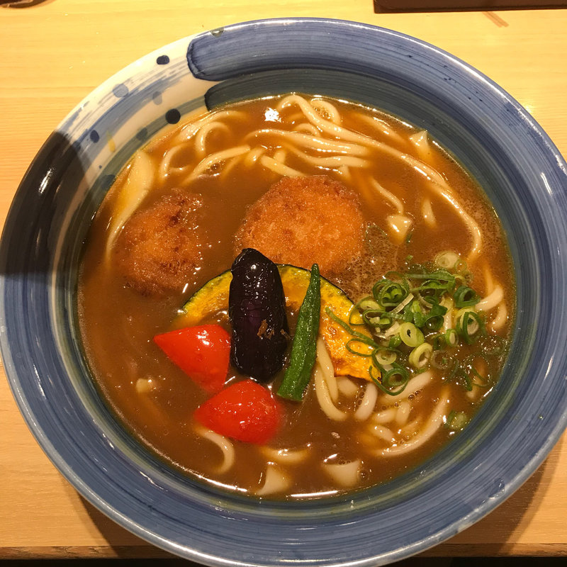 カツカレーうどん(手延べうどん 水山 エキュート品川サウス店)