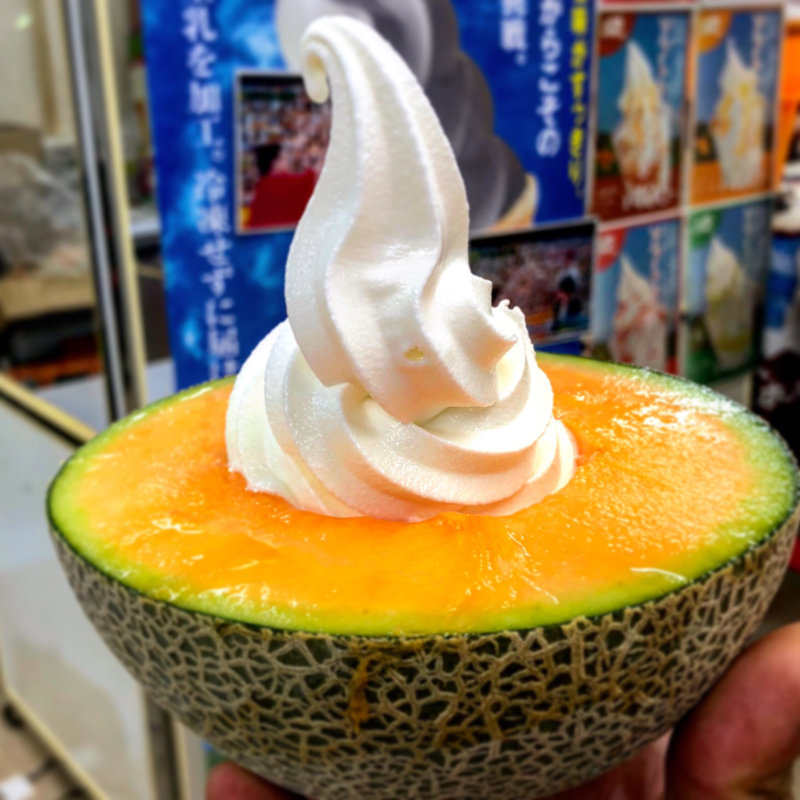 生メロンソフト(岩瀬牧場 @小田急百貨店 新宿店 北海道物産展)