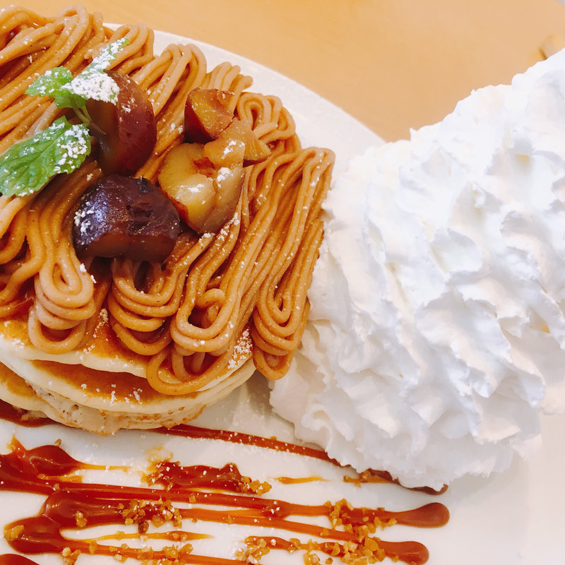 モンブランパンケーキ(Eggs 'n Things ららぽーと立川立飛店)