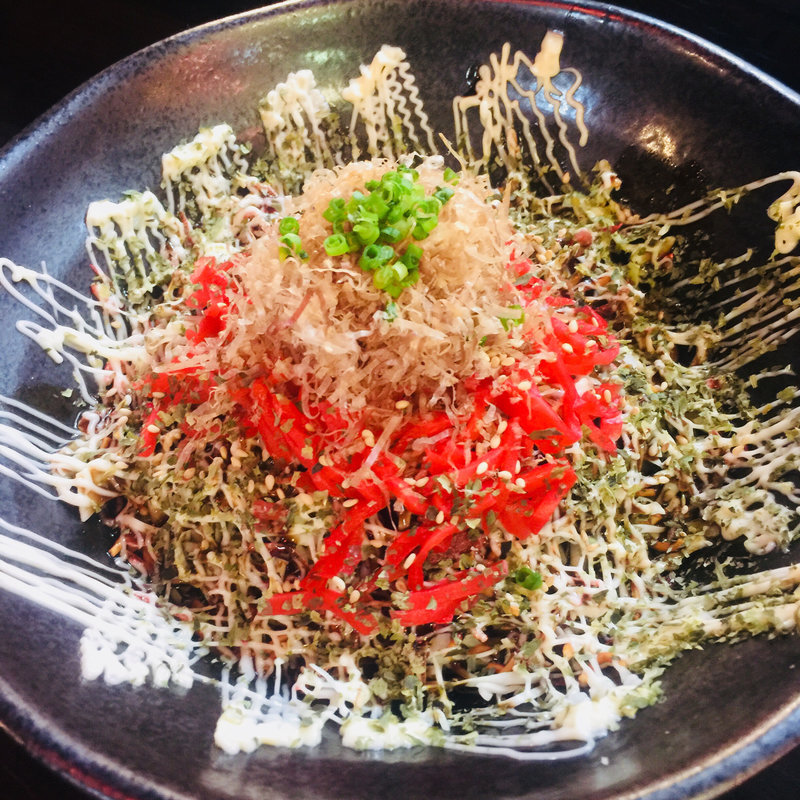 もんじゃサラダ(もつ焼 煮込み ヤリキ 上野総本店)