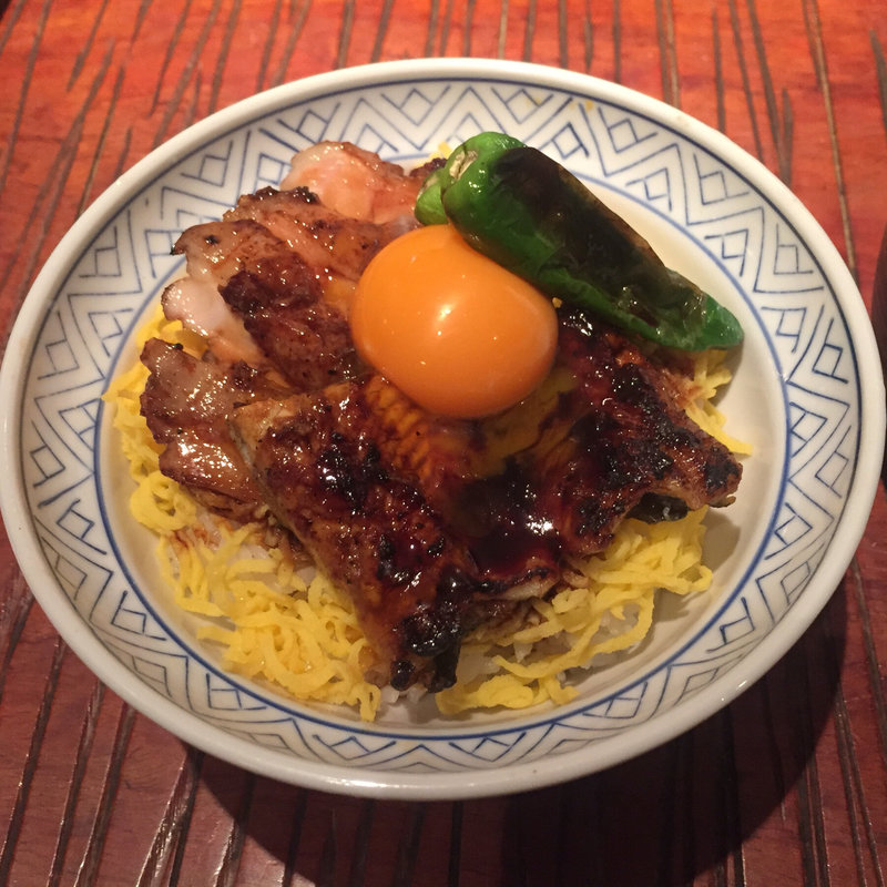 鰻鶏丼(うな串 焼鳥 う福 八丁堀)