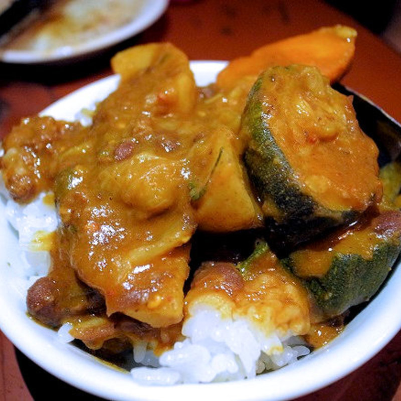 夏野菜のスパイス煮かけごはん(蜃気楼)