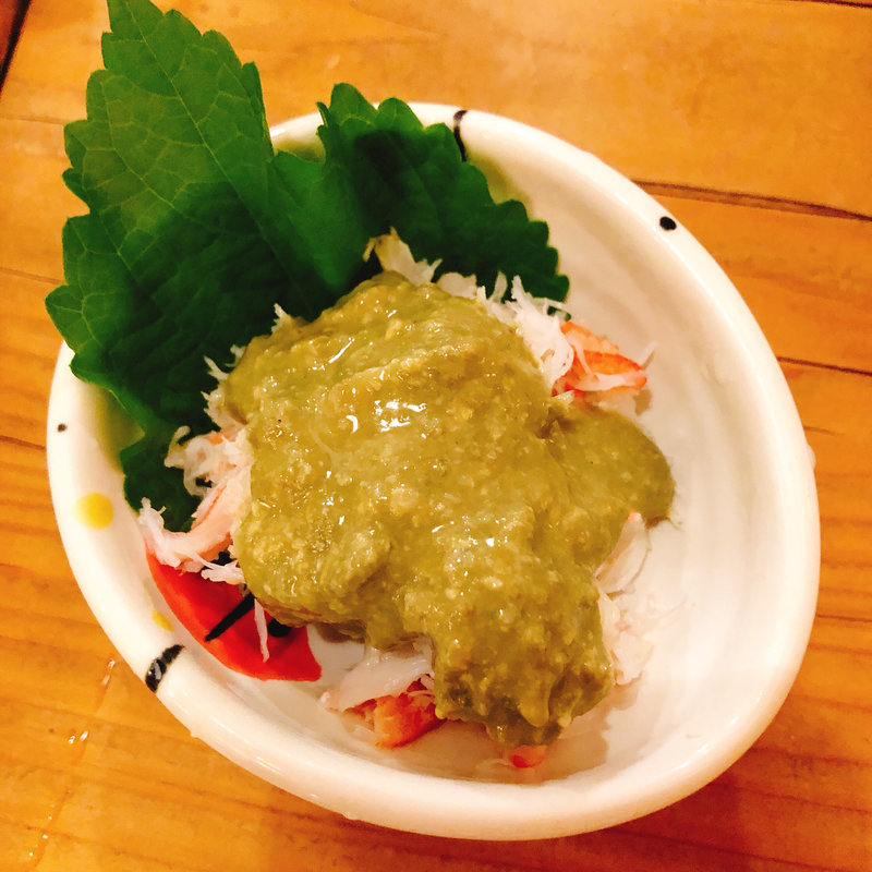 カニ身 カニ味噌和え(食道楽 神楽坂店)