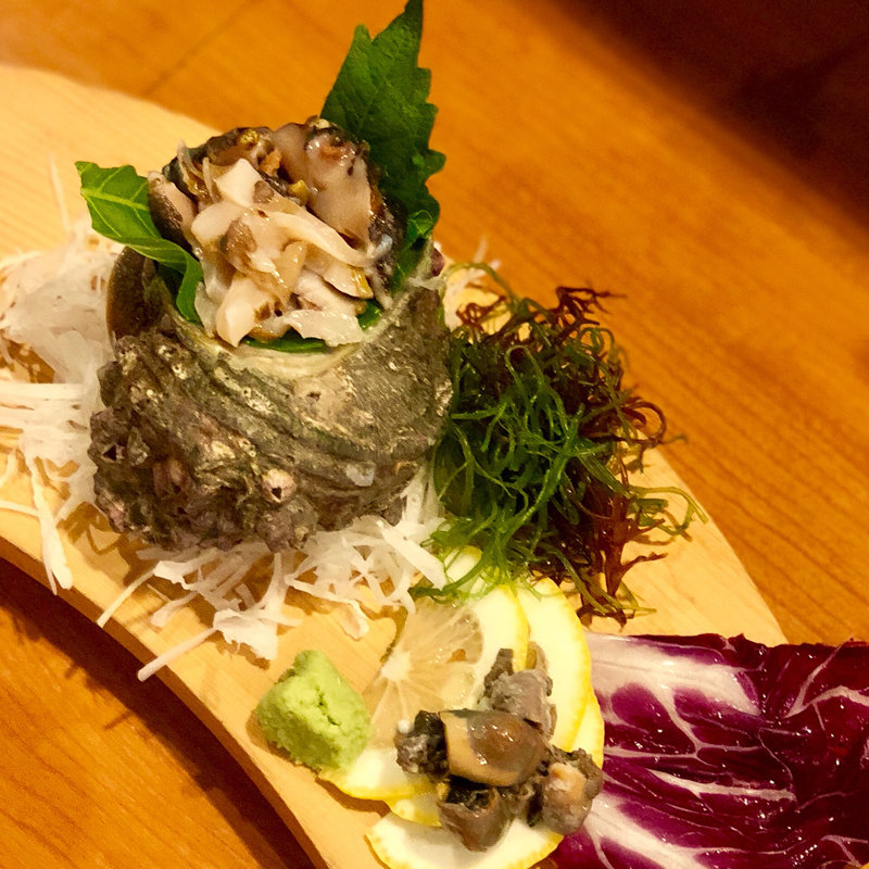 活サザエ刺(旬味旬菜 大和)