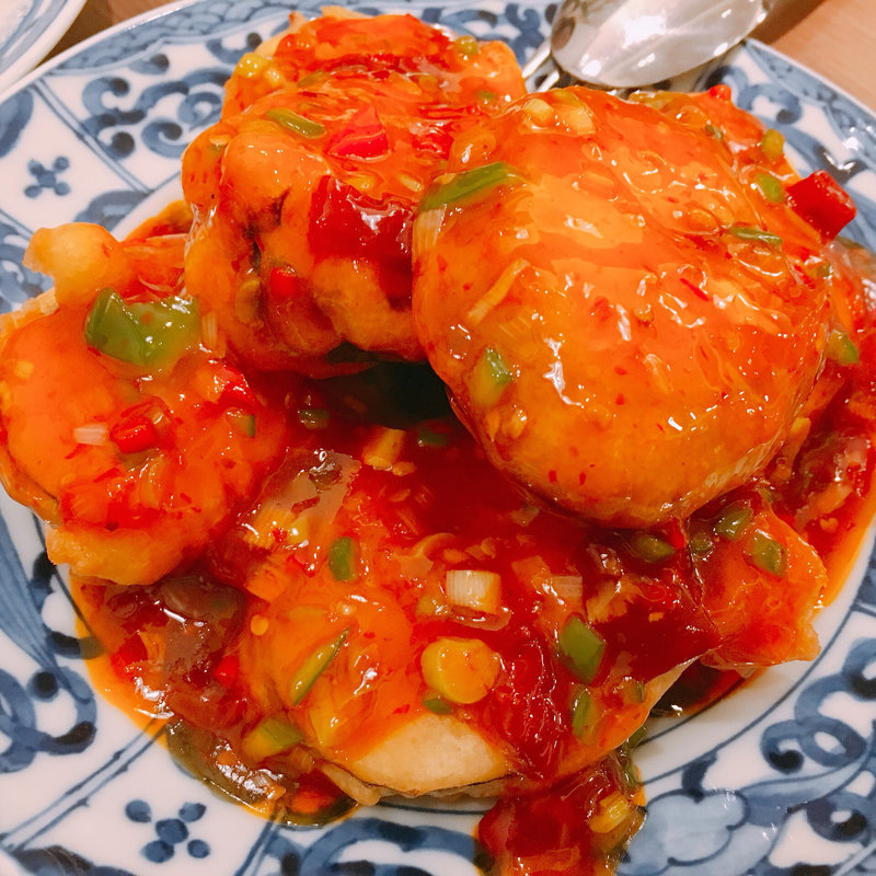 茄子の甘酢あんかけ(梅梅 日比谷シャンテ店)