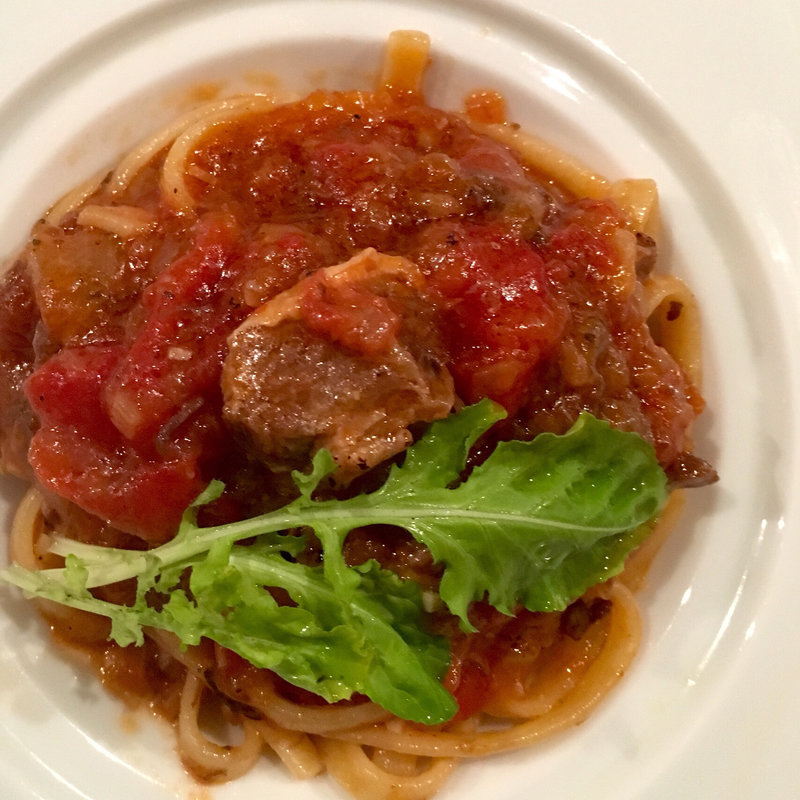 馬すじラグーソースのタリアテッレ(コノ花まひろ )