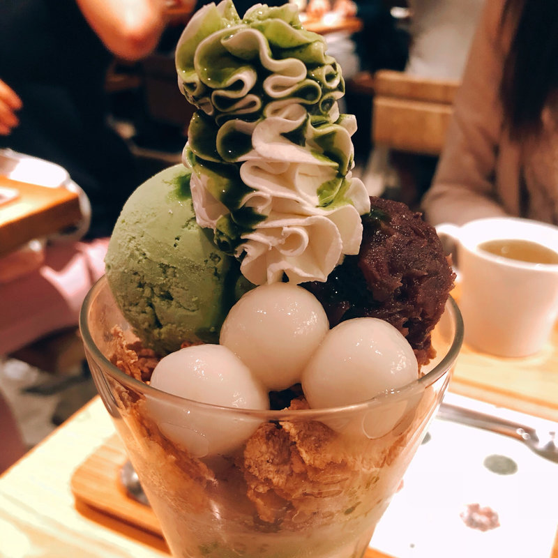 抹茶白玉パフェ(nana's green tea ルミネ北千住店)