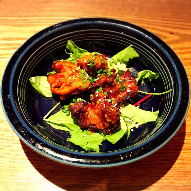 韓国風鶏の唐揚げ(恵比寿らっきょ)