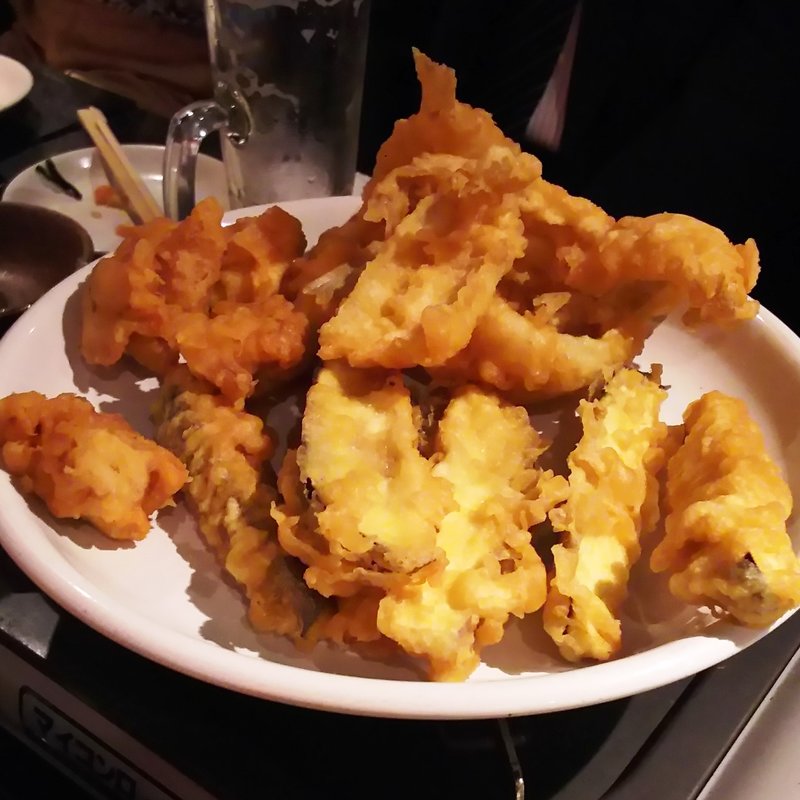 厳選素材の天麩羅3点盛合せ(川崎個室居酒屋 漁師の台所 海佐丸)