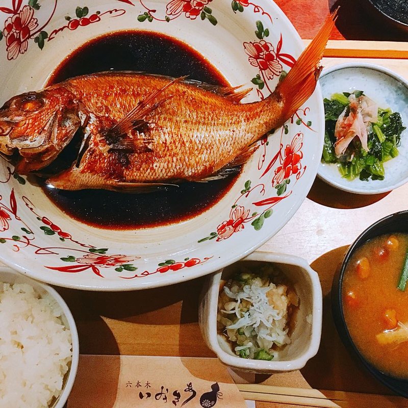 煮魚定食(六本木いなきあ)