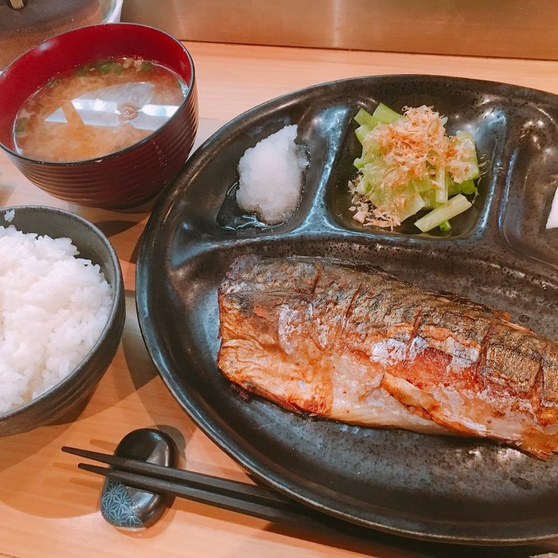 焼魚ランチ　さば鯖(産直鉄板　くり )
