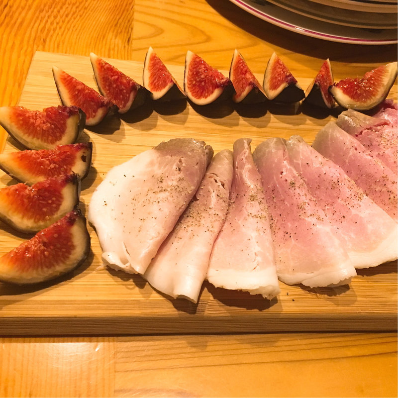 自家製ハムイチヂク添え(プティバトー )