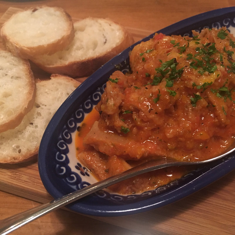 トリッパのとまと煮込み(シンイチロウピッツア)