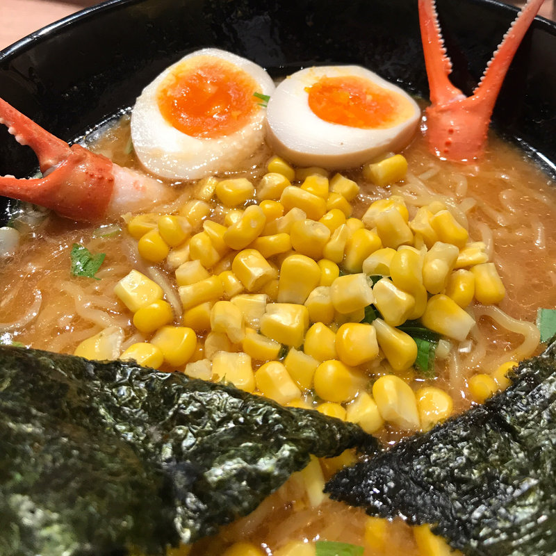 かにだし味噌ラーメン(麺屋　開高　新千歳空港店)