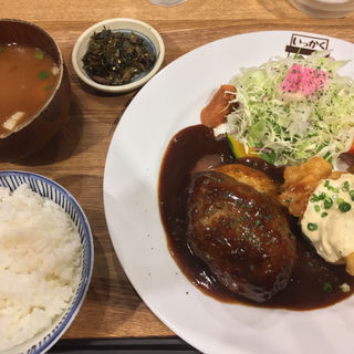 ハンバーグ&チキン南蛮(いっかく食堂 天神店)