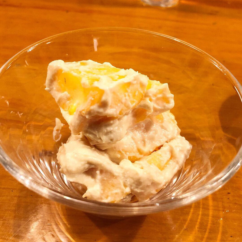 柿の白和え(ぬる燗)