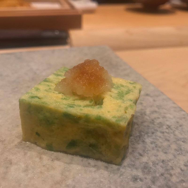 あおさ海苔入り玉子焼き(鮨 由う)