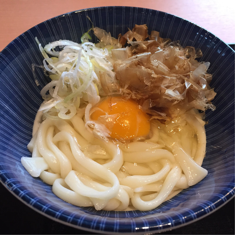 釜玉うどん(まちごはん かぶら木)