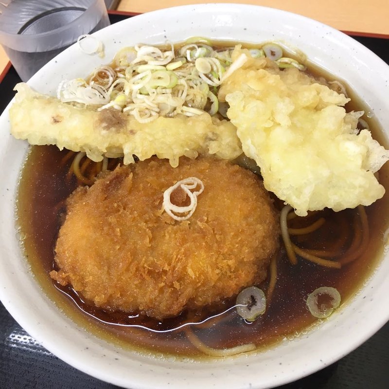 ミックス天そば(梅もと 船橋店)