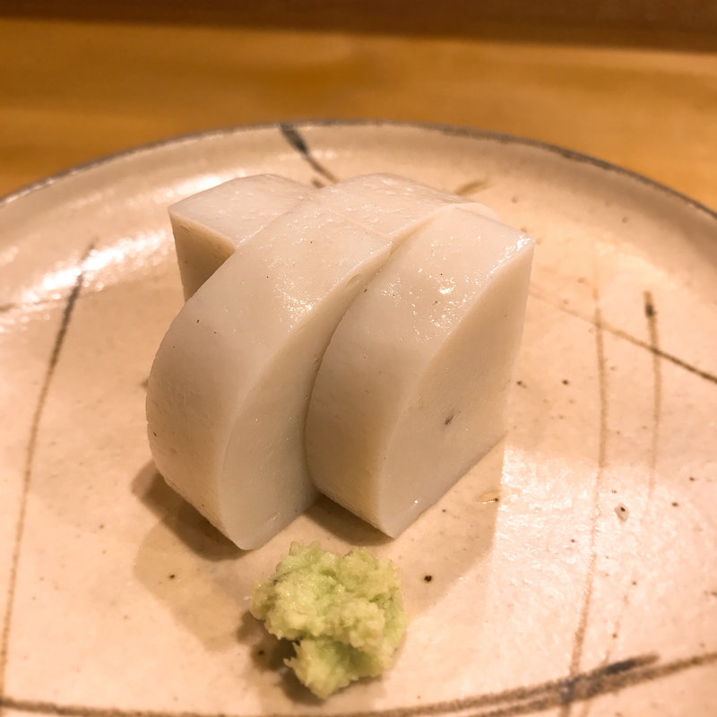 板わさ(手打ちそば 神楽坂 大川や)