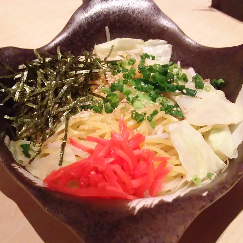 博多豚骨焼きラーメン(個室居酒屋 いごこち 清水)