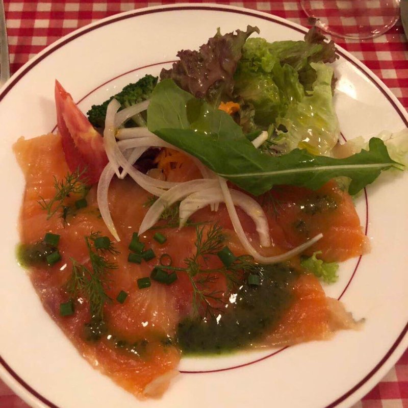 サーモンマリネ(エシャロット)