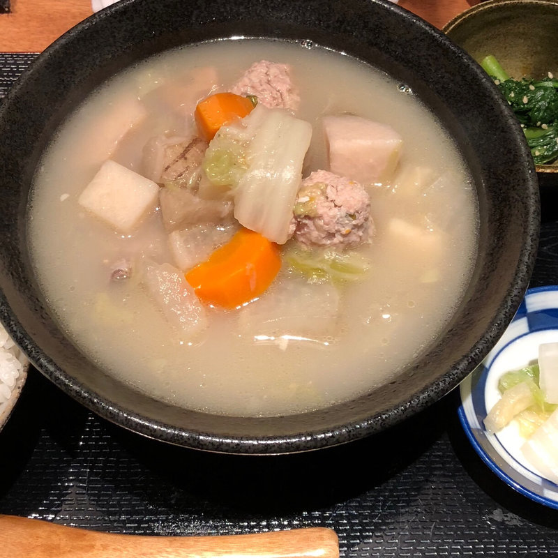 水炊きランチ(博多揚げ鶏と水炊きの森川)