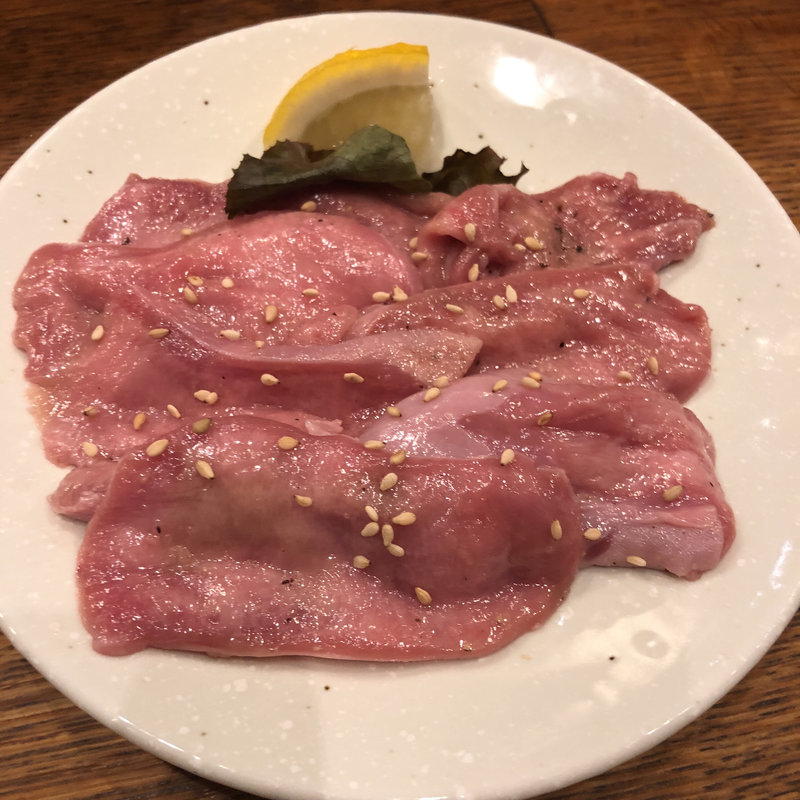 ラム塩タン(ジンギスカン ひげのうし南5条店)