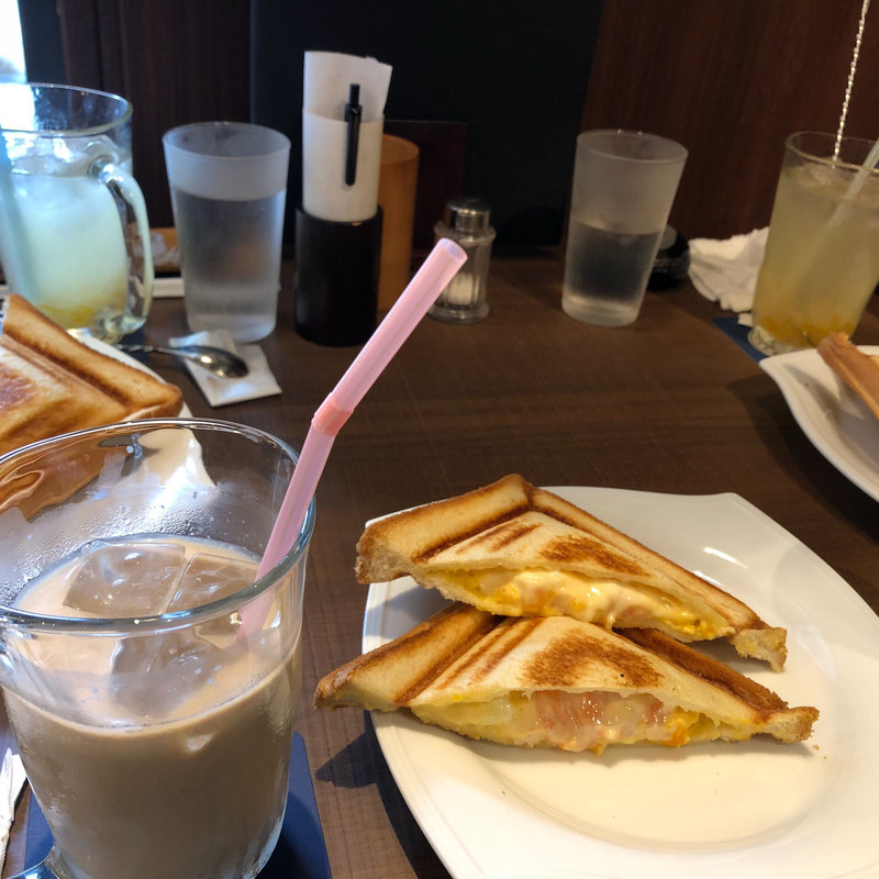 ホットエビ玉子サンド(倉式珈琲店 栄オアシス21店)