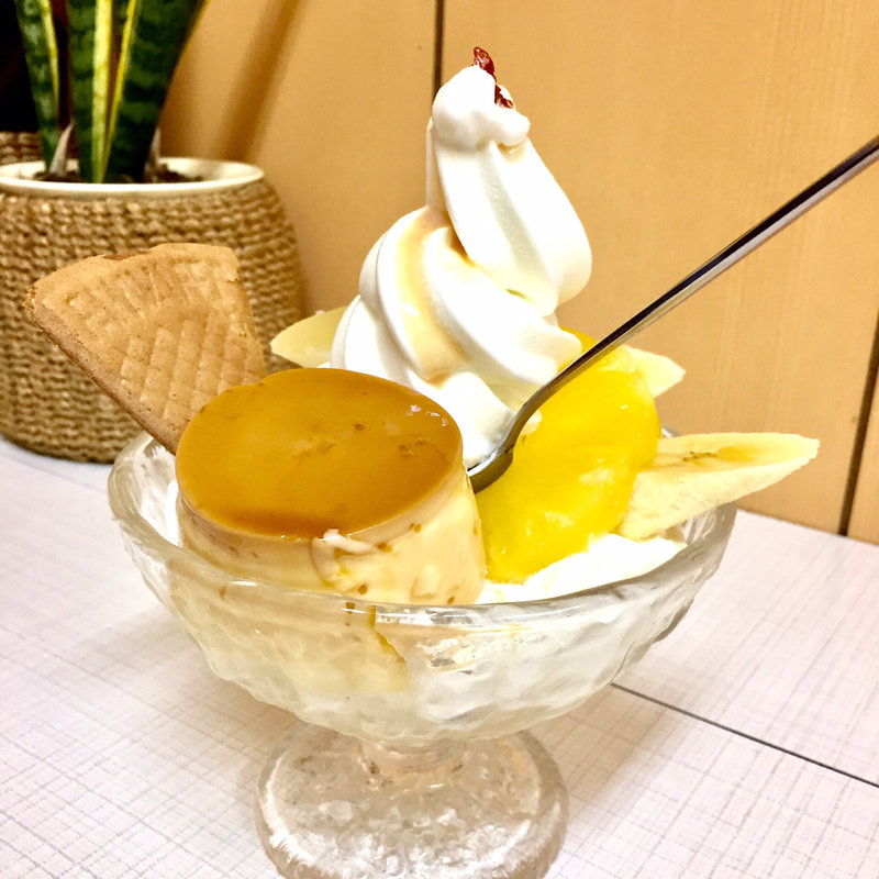 プリンクリームみつ豆(甘味処 角屋)