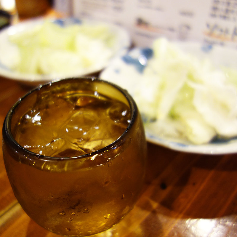 麦焼酎の水割り(焼き鳥のあんど)