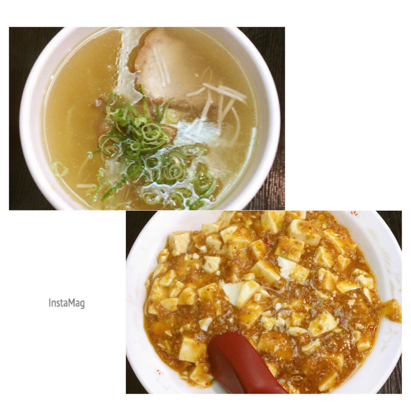 麻婆豆腐丼とラーメン(一心亭 )
