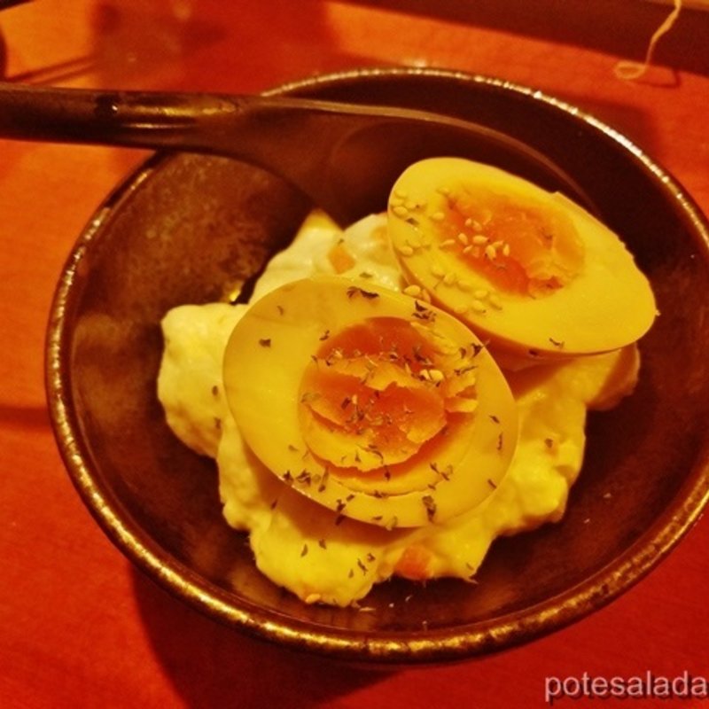 煮卵ポテトサラダ(九州居酒屋 博多満月 市ヶ谷店)